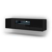 mesa tv aura led 150x37x42 negro