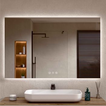 Espejo Baño Led Regulable Antivaho 70 X 120 Cm (al X An) Bellobath