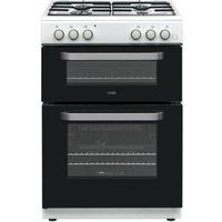 logik ldog60w18 60 cm gas cooker - white white