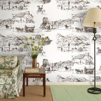 Papel Pintado Western, papel auténtico, 200x280cm, 8 hojas