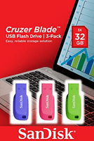 memoria 32gb sandisk cruzer blade pack 3 unidades