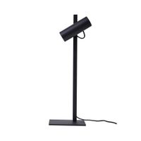 lampara de mesa de metal negro