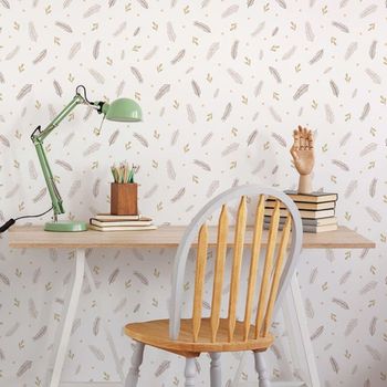 Papel pintado autoadhesivo hojitas 65x260cm