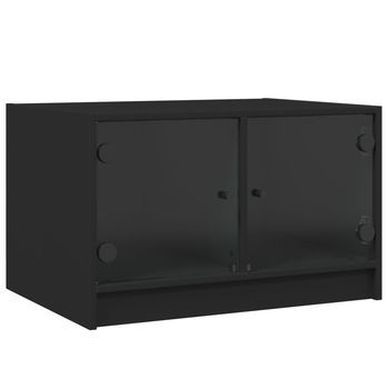 Mesa De Centro 50x68x42 Cm Madera - Negro