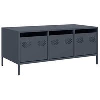 mesa de centro acero laminado en frio antracita 1015x50x435cm vidaxl