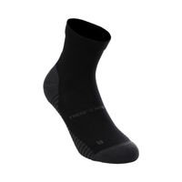 odlo performance run quarter  calcetines para correr unisex - negro