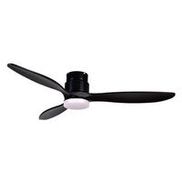 exo lighting - ventilador de techo mistral ip20 led smd 24w  2700k3200k4000k dc35w  132cm negronegro