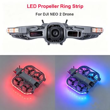 Anillo de Luz LED para Hélices de Dron DJI NEO 2, Accesorio para Vuelo Nocturno, Cubierta de Hélice con Luz LED Intermitente, 3 Modos