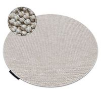 alfombra casablanca loop circulo beige lazo suave circulo 150 cm