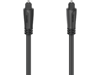 Cable de fibra óptica - Hama 00205134, Con conexión audio ODT, 1.5 m, Negro