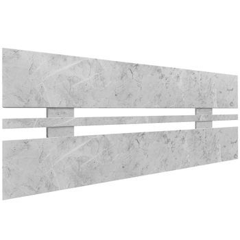 Dhome Cabecero Acabado Marmol 95cm Horizontal Estilo Ancho Madera Reciclada Dm Herrajes Incluidos (95cm Horizontal Ancho, Acabado Marmol)