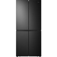 hisense pureflat rq563n4af1 fridge freezer - black steel black