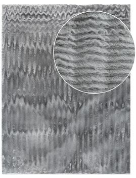 Alfombra de piel Arnia gris  200x280 cm
