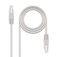 cable de red latiguillo nanocable cat6 utp rj45 25 cm gris