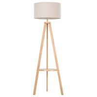 homcom lampara de pie tripode moderna para salon dormitorio estudio con iluminacion e27 40w y interruptor de pie base inoxidable 154cm   aosom espana