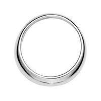 anillo de bautizo de plata 925 pulida