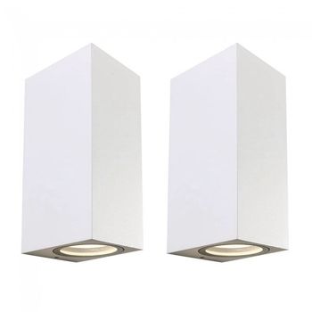 Pack 2 x aplique de pared exterior classic (2 luces)