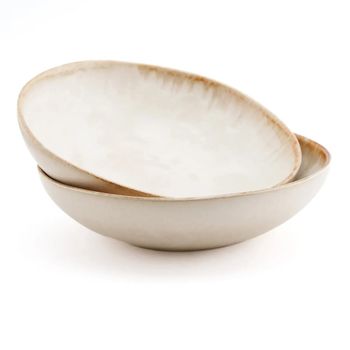 Plato de gres en blanco 22x22x4,5 cm