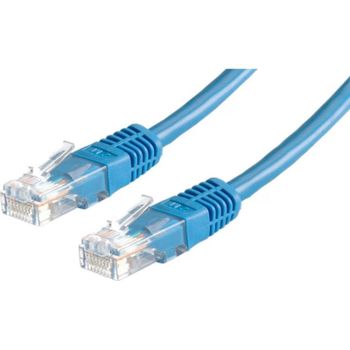 Cable de red Secomp CAT6 U/UTP RJ45 0,5 m Azul