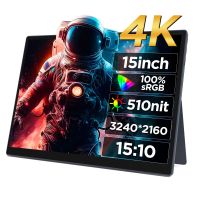 hailesi monitor portatil de 15 pulgadas fhd 32402160p pantalla de juego de computadora 450nit 60hz 100 srgb ips mini h