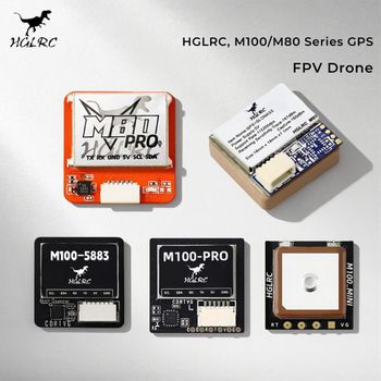 HGLRC M100-5883 GPS/ M100-PRO GPS / M100 MINI GPS /M80 PRO /M80 GPS para Dron de Carreras FPV, Quadcopter, Vuelo Acrobático