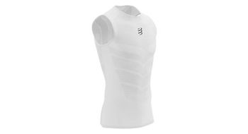 Camiseta de tirantes compressport on off blanca