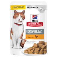 hills science plan adult sterilised - pollo 24 x 85 g - pack ahorro