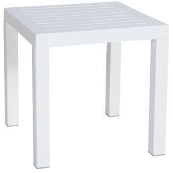 Mesa Auxiliar Ocean Plástico Blanco 45x45x45 Cm Clp