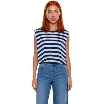 I Am Camiseta tirantes Top Viscosa Righe 26038 para mujer