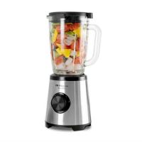 batidora de vaso 1500w 175l cristal turbo 2 velocidades cuchillas inox seguridad