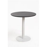 mesa firro redonda 70cm blanca de acero reforzado 747070cm - negro