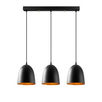 Lámpara De Techo Tattoo-6173 Negro Metal 70x20x125 Cm