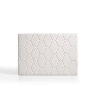 cabecero agata para cama de 135 de polipiel blanco 154x115x8 matris