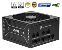 fuente alimentacion 750w msi mag a750gls pcie5 80 plus gold fully-modular negro