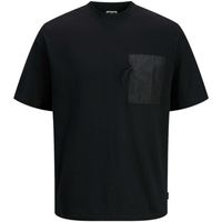 jack  jones camiseta 12262185 jcospire pocket tee ss crew neck black para hombre