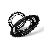 plato ovalado rotor q-ring aero exterior negro bcd 52d - bcd 110x5