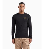 ea7 para hombre 8npt28pjvqz camiseta de manga larga de algodon core identity negro xxl casual