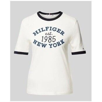 Tommy Hilfiger Camiseta CAMISETA VARSITY RINGER MUJER para mujer