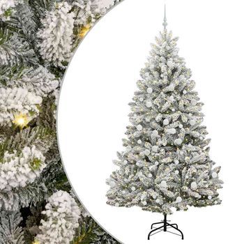 Árbol De Navidad | Decoraciones De Navidad Artificial Verde Y 210 Cm Pvc Y Metal