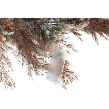Pack De 2 Corona Flor Seca Led 60x10x60 Puerta 2 Surt.