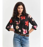 gant para mujer 4300423 camisa floral negro 34 casual viscosa manga larga