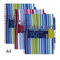 pukka pad a4 project polyprop ruled 250 page pk3