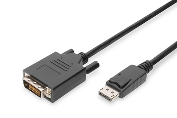 Cable adaptador DisplayPort DP - DVI (24+1) M/M 2 m con bloqueo compatible con DP 1.1a CE sw