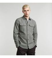 g-star para hombre d24963-d454-g493 camisa marine slim gris m casual algodon manga larga sostenible