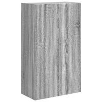 mueble de tv montado en la pared 595 x 31 x 100 cm gris sonoma vidaxl