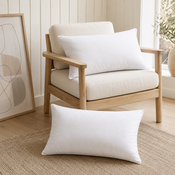 Relleno de Cojín Decorativo Certificado OEKO-TEX Hipoalergénico, Relleno Esponjoso Tacto Tipo Pluma Antidesinflable, Lavable a Máquina sin Desvanecimiento, Todas las Medidas