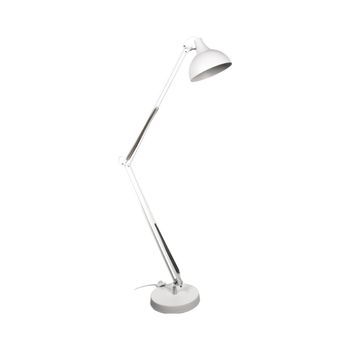 Lámpara De Pie Antigona Lumit Articulada Con Altura Ajustable Blanco Ø30 Cm
