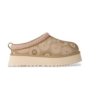 UGG para mujer. 1178193 Zuecos de Piel Tazz Sun Stitch marrón claro (41), 3 a 5cm, Ninguno, Casual