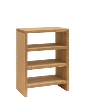 Estantería zapatero de madera de abeto roble medio 80x60cm