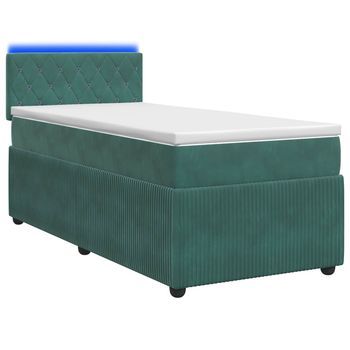 Cama Tapizada 90x200x100,5 Cm  - Verde